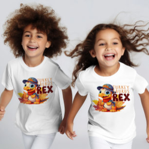 Camiseta Un día de acción de gracias retro lindo "Turquía T