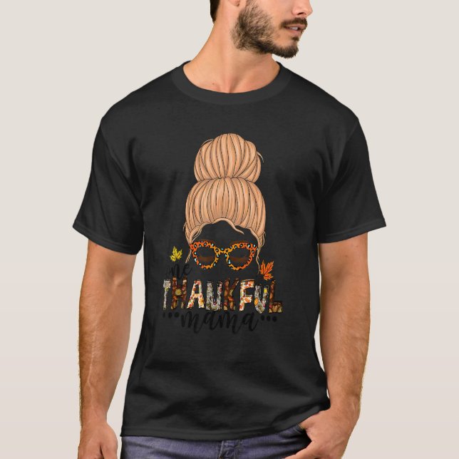 Camiseta Un día de gracias, gracias a mamá, divertida y des (Anverso)