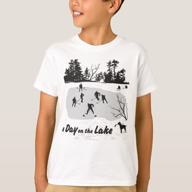 Camiseta Un día en la juventud de hockey sobre lagos (Anverso)