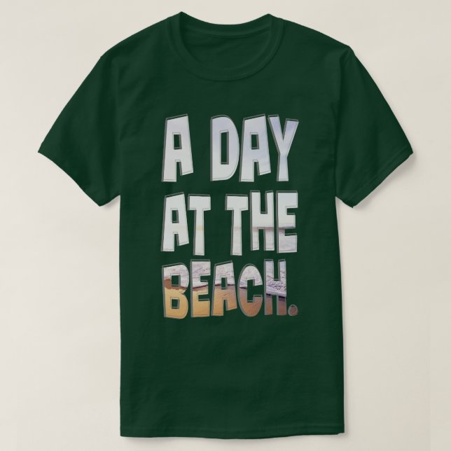 Camiseta Un día en la playa (Diseño del anverso)