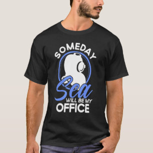 Camiseta Un día, mi oficina será mi biólogo marino
