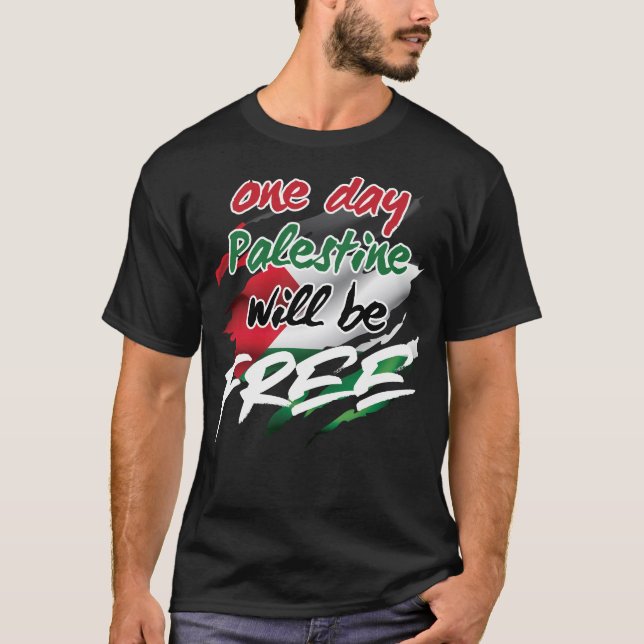 Camiseta Un día, Palestina será LIBRE (Anverso)