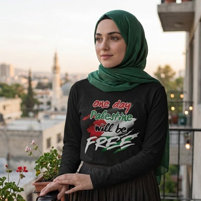 Camiseta Un día Palestina será LIBRE (Subido por el creador)