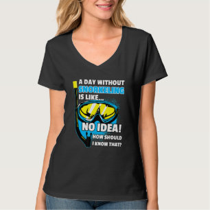 Camiseta Un día sin buceo diciendo buceo Snorkel