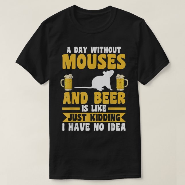 Camiseta Un Día Sin Cerveza Y Cónyuges  (Diseño del anverso)
