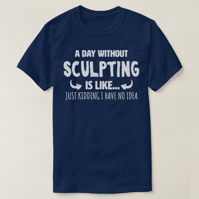 Camiseta Un día sin esculturas (Diseño del anverso)