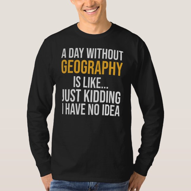 Camiseta Un día sin geografía (Anverso)