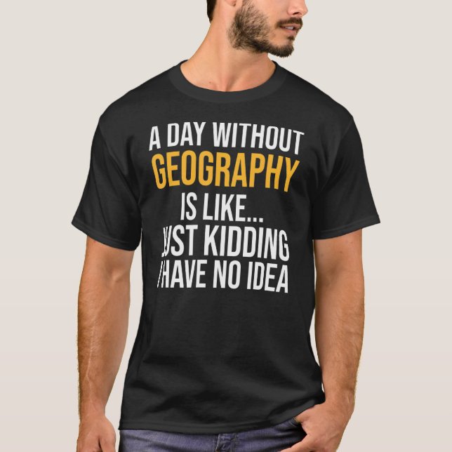 Camiseta Un día sin geografía (Anverso)