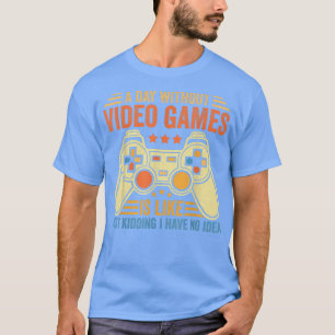 Camiseta Un día sin juegos de video Gamer divertidos juegos