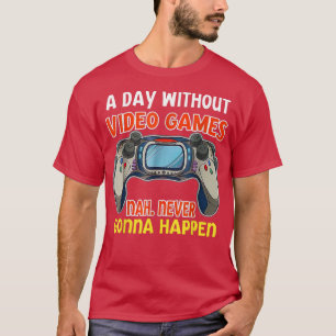 Camiseta Un día sin juegos de video niños juegos de azar