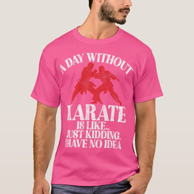 Camiseta Un Día Sin Karate Es Como Si No Tuviera Idea De Ka (Anverso)
