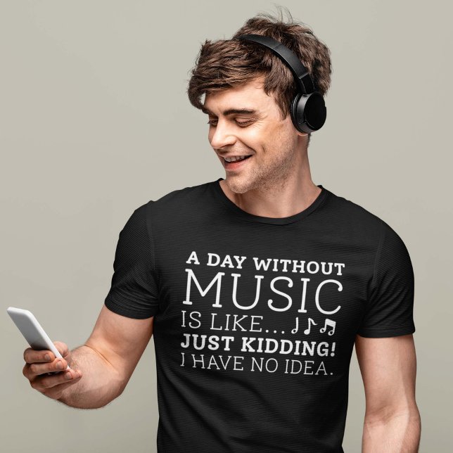 Camiseta Un día sin música (music lover shirt)