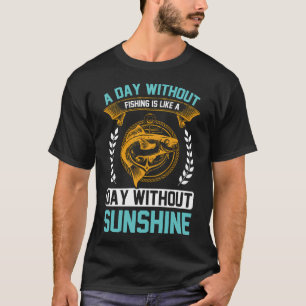 Camiseta Un Día Sin Pescar Diseño Soleado