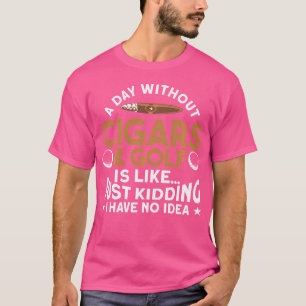 Camiseta Un Día Sin Puros Golf Whiskey Fumar Puro