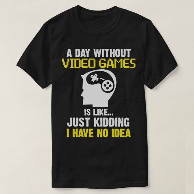 Camiseta Un día sin videojuegos (Diseño del anverso)