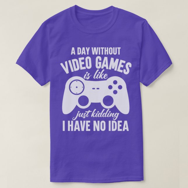 Camiseta Un día sin videojuegos1 (Diseño del anverso)