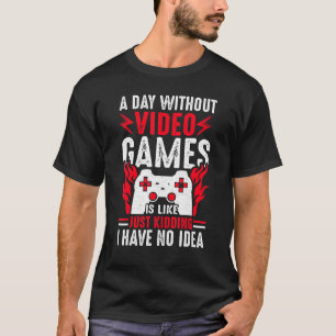 Camiseta Un día sin videojuegos divertidos regalos de G