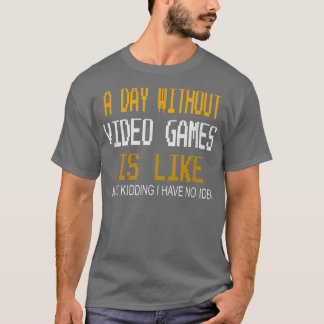 Camiseta Un día sin videojuegos, regalos divertidos para lo