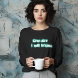 Camiseta Un día voy a conocer el texto verde eléctrico