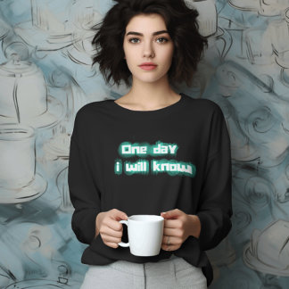 Camiseta Un día voy a conocer el texto verde eléctrico