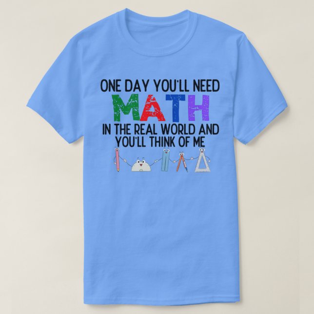 Camiseta Un Día Youx27ll Necesita Matemáticas En El Mundo R (Diseño del anverso)