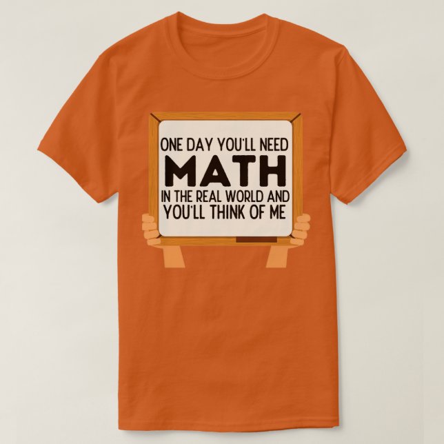 Camiseta Un Día Youx27ll Necesita Matemáticas En El Mundo R (Diseño del anverso)