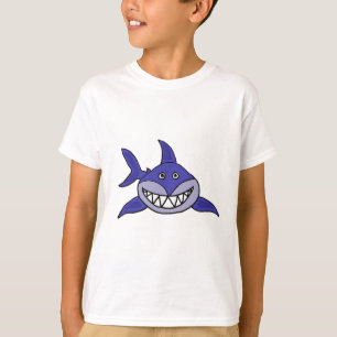 Camiseta Un dibujo animado de mueca hilarante del tiburón