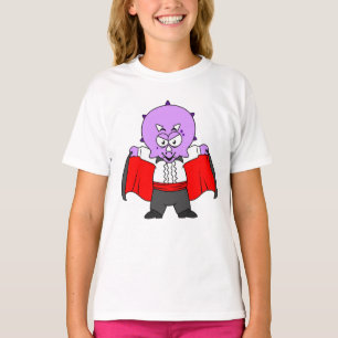 Camiseta Un Dinosaurio De Ceratops Se Vestió Como Conde Drá