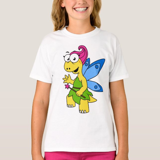 Camiseta Un dinosaurio de Fairysaur Personalizado. (Anverso)