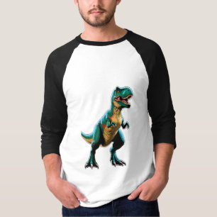 Camiseta Un dinosaurio que posa como un famoso poster de ci