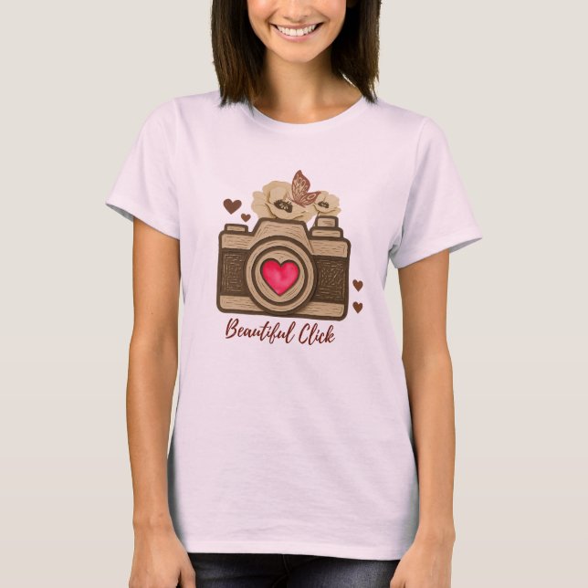 Camiseta Un diseño de clic hermoso (Anverso)