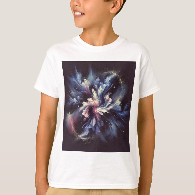 Camiseta Un diseño de galaxia abstracto que capta el mister (Anverso)