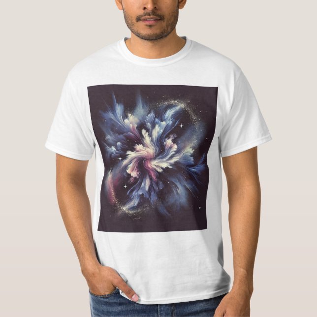 Camiseta Un diseño de galaxia abstracto que capta el mister (Anverso)