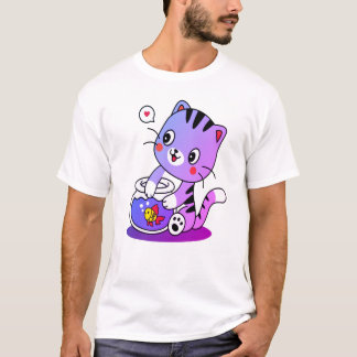 Camiseta Un diseño de gato perfecto