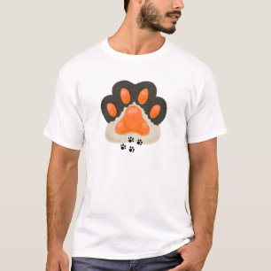 Camiseta Un diseño de pata de gato conmovedor que presenta 