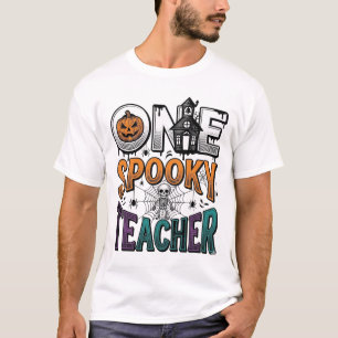 Camiseta Un diseño de vector de Halloween de un profesor es