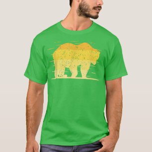 Camiseta Un diseño de vida salvaje de oso, ideal para avent