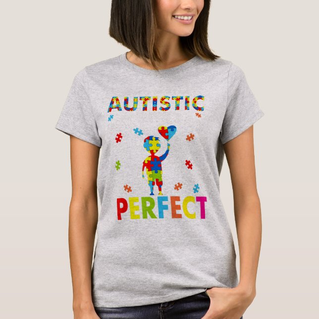 Camiseta Un divertido autismo cita "La sociedad dice que so (Anverso)