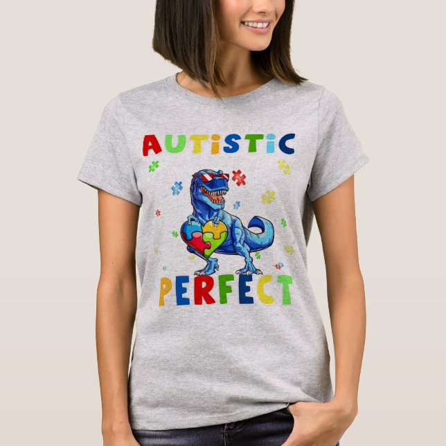 Camiseta Un divertido autismo cita "La sociedad dice que so (Anverso)