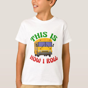 Camiseta Un divertido autobús escolar así es como hago corr