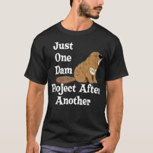 Camiseta Un Divertido Beaver T Shirft Un Proyecto De Repres