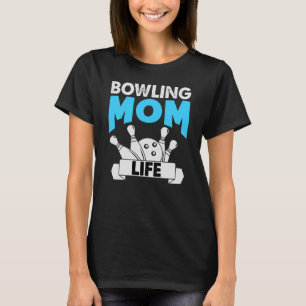 Camiseta Un divertido boliche retro de la vida de mamá Día 