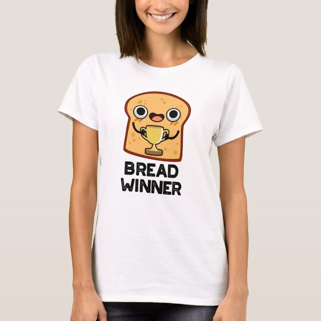 Camiseta Un divertido bollo de comida para ganadores de pan (Anverso)