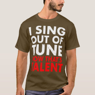 Camiseta Un divertido cantante frustrado músico musical Kar