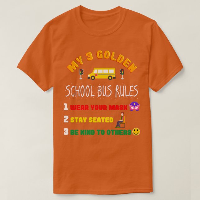 Camiseta Un divertido conductor de autobús escolar me regal (Diseño del anverso)
