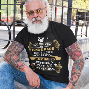 Camiseta Un divertido conductor de golf dice
