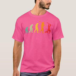 Camiseta Un divertido críquet en la evolución del críquet h