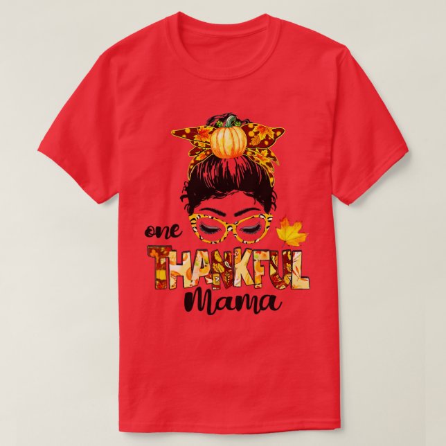 Camiseta Un Divertido Desordenado Bun De Mamá Que Cae En El (Diseño del anverso)