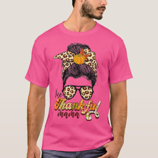 Camiseta Un Divertido Desordenado Bun De Mamá Que Cae En El