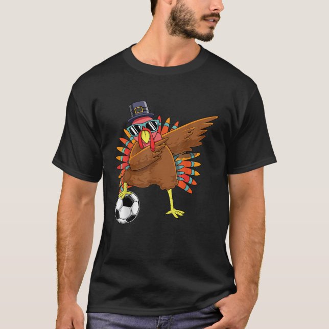 Camiseta Un divertido día de acción de gracias por el fútbo (Anverso)